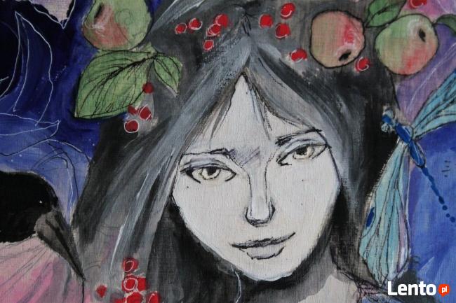 Obraz na drewnie "ANIOŁ MAGICZNY 2" artystki Adriany Laube