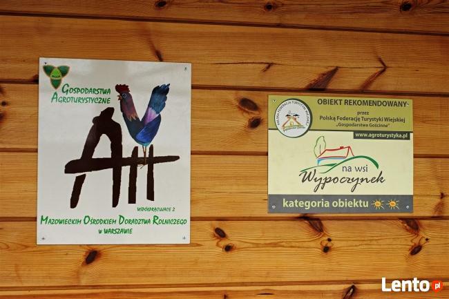 Agroturystyka. Noclegi w rejonie miast Serock i Pułtusk.