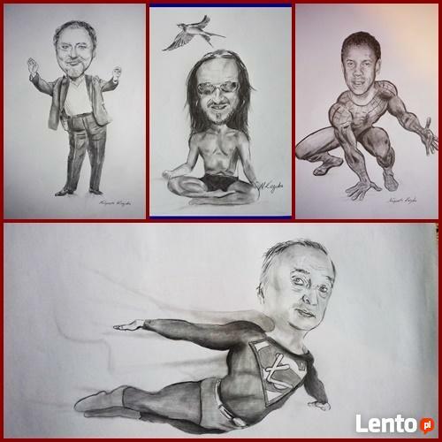 Portrety, karykatury
