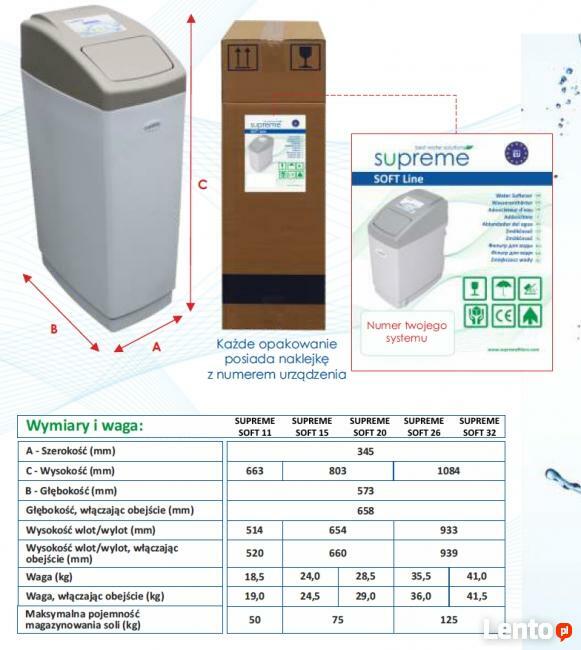 FILTRY DO WODY-ZMIĘKCZACZ Wody SUPREME SOFT 20 Filtry Wody