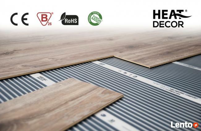 Ogrzewanie podłlogowe mata folia grzewcza Heat Decor 1m2-80W