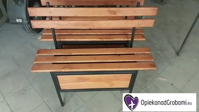 ławeczka na cmentarz, rama drewniana sprzedaż/montaż