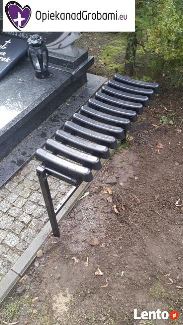 Ławeczka, rama drewniana na cmentarz