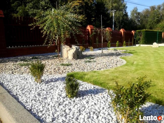 Wyrównanie terenu, Trawnik z siewu i rolki. OGRODNIK