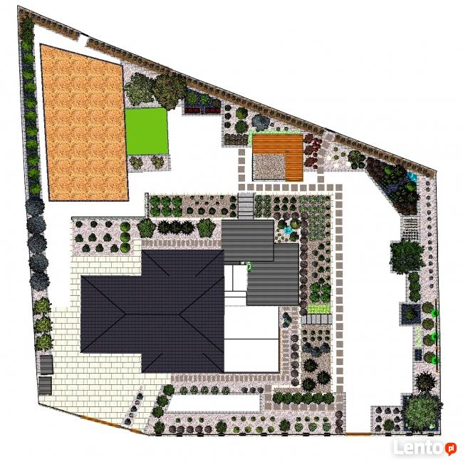 Projektowanie ogrodów, projekt ogrodu, aranżacja terenu.