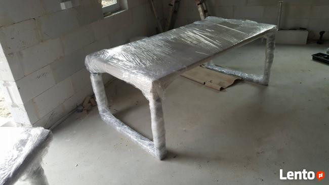 Stół dębowy 200 cm x 100 cm na nogach metalowych loft