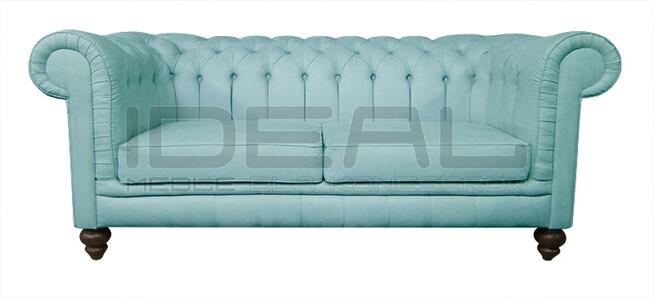 Pikowana Sofa Chesterfield Lady styl angielski