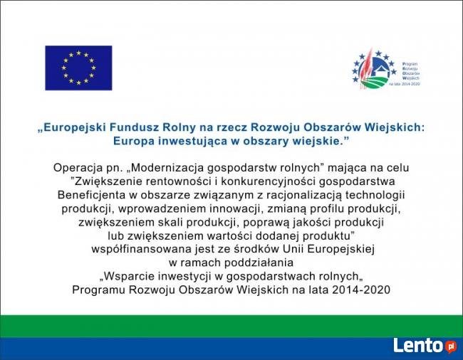 Tablica unijna informacyjna PROW 2014-2020 dotacje ARiMR eu