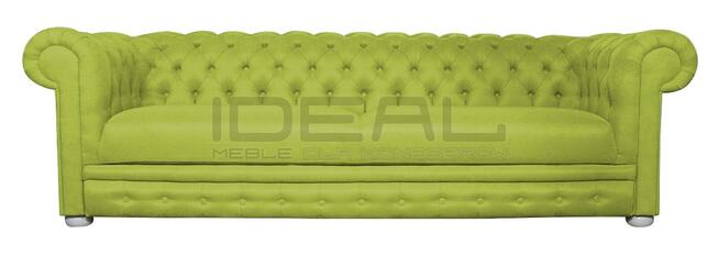 Pikowana Sofa Chesterfield March Rem z funkcją spania