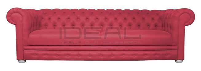 Pikowana Sofa Chesterfield March Rem z funkcją spania