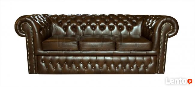 Pikowana Sofa Chesterfield Classic styl angielski