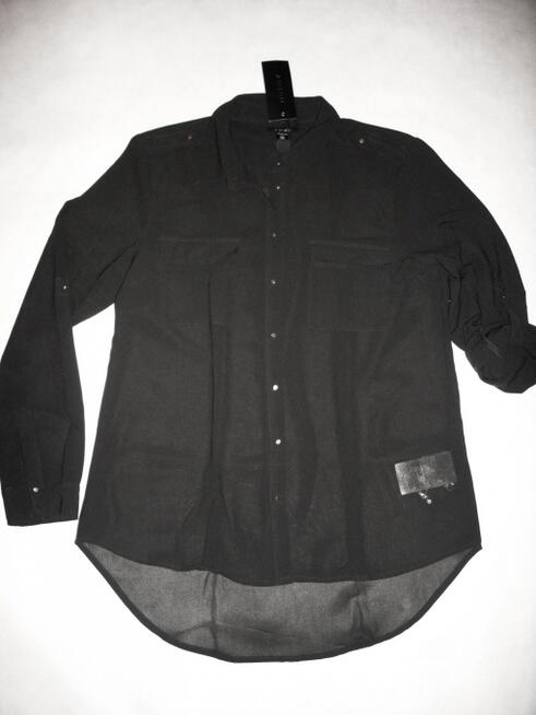 NEW YORKER Koszula Roll-Up Złote guziczki NOWA 40 L