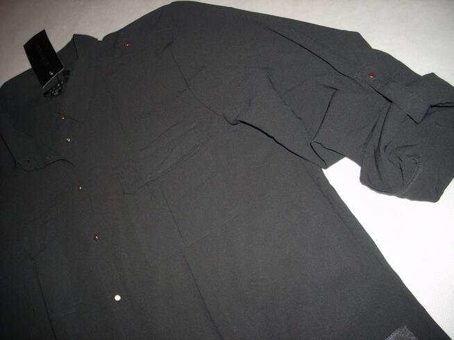 NEW YORKER Koszula Roll-Up Złote guziczki NOWA 40 L