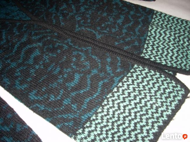 AMISU Ciepły Morski Sweter Długi Grubszy NOWY XS S