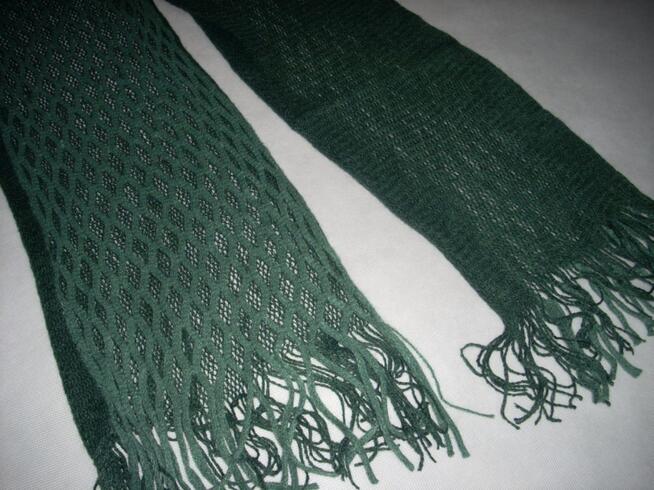 Szal Komin Ażurowy Frędzle NOWY