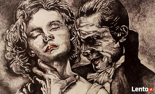 Dracula - rysunek praca Malgorzata Cybula