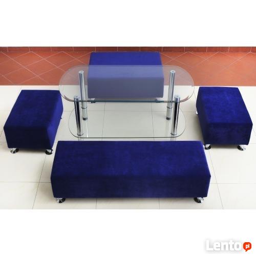 Komplet tapicerowanych puf IBIZA