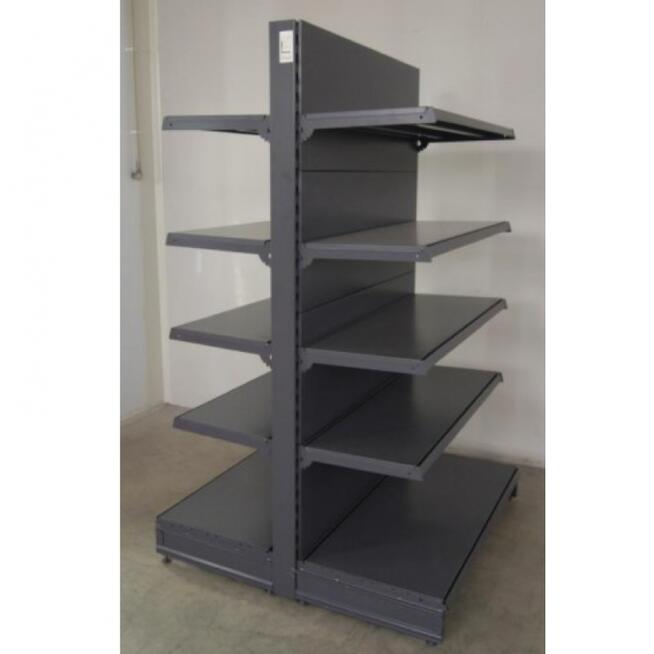 Regały gondola sklepowy metalowy do sklepu supermarketu dwu