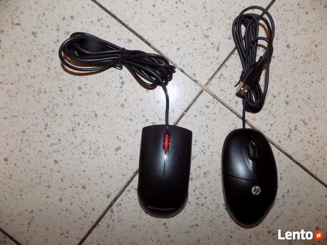 Myszka do komputera, laptopa na USB firmowa: HP lub LENOVO.