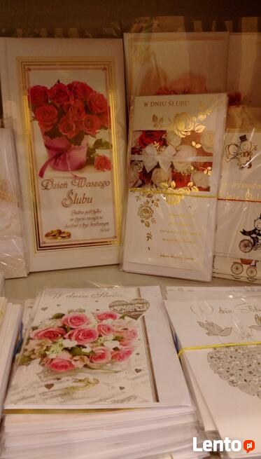 Ślub, wesele, kotyliony, zapinki, ozdoby na tort, kieliszki