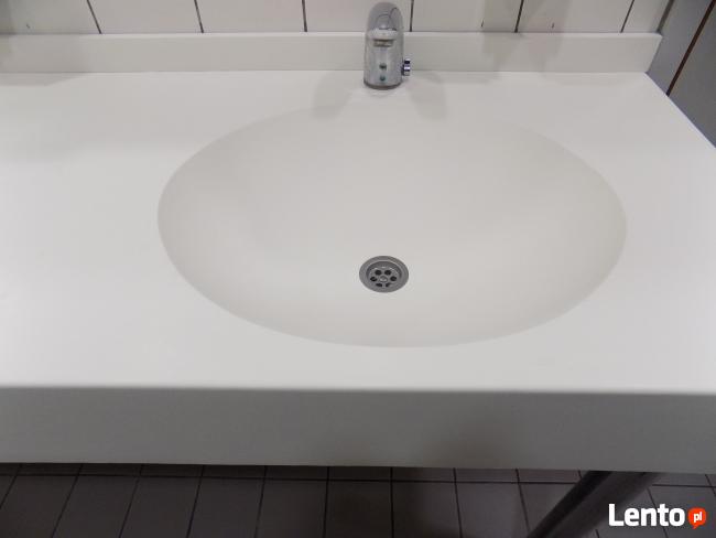 Umywalki na wymiar - blaty kompozytowe Corian, Krion, GFK