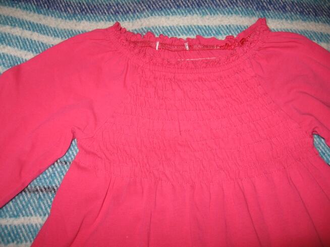 Różowa bluzeczka ok.116cm, 100%bawełny