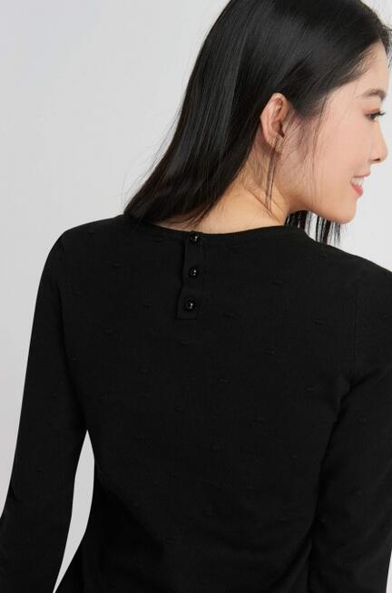 czarny sweter Orsay
