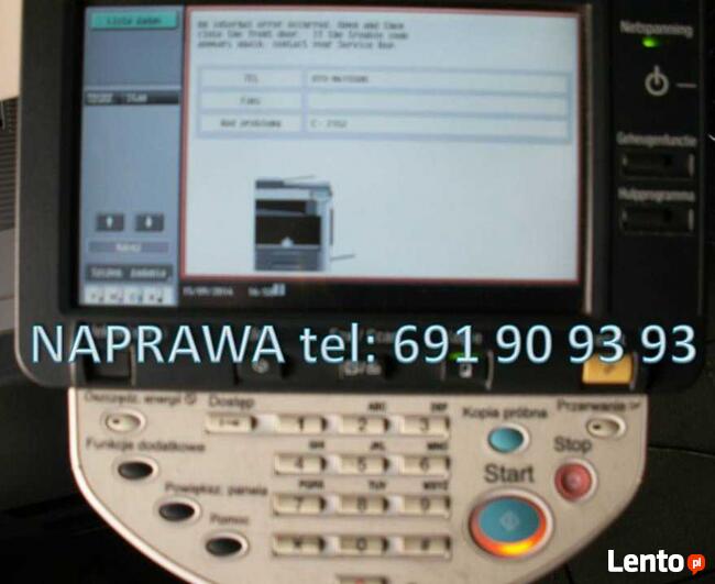 Naprawa ksero kopiarki drukarki Konica Minolta Ineo i innych