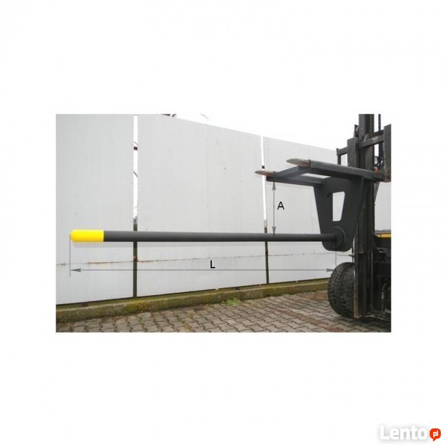 Ostroga trzpień mocowana na widłach wózka udźwig 1500 kg