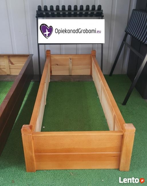 Ławeczka na cmentarz, rama drewniana, opieka nad grobami