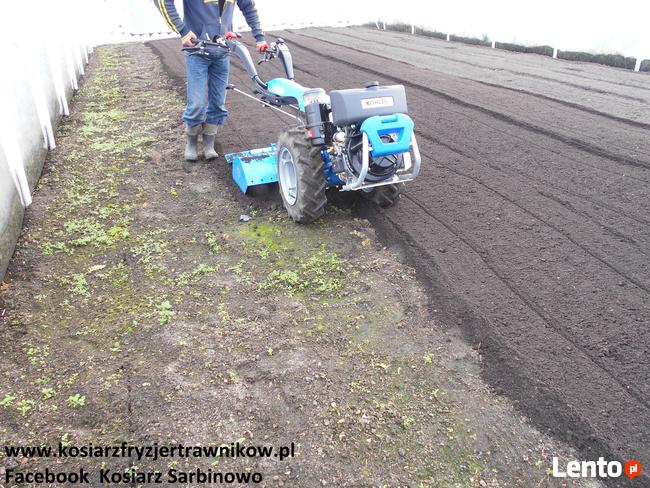 Usługi glebogryzarką ogródki działki łąki kwietne trawniki