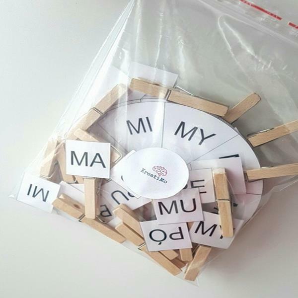 Sylaby prymarne czytanie sylabowe/dopasowanie/ metoda krakow