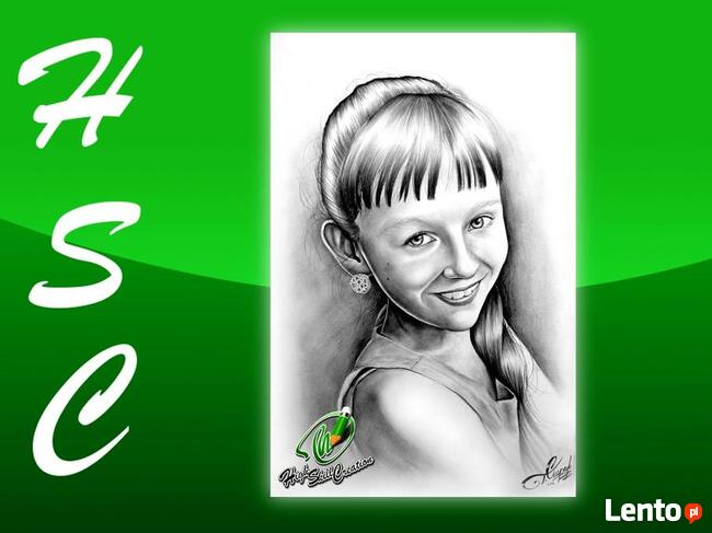 PORTRET RĘCZNIE WYKONANY ślubny rocznica prezent urodzinowy