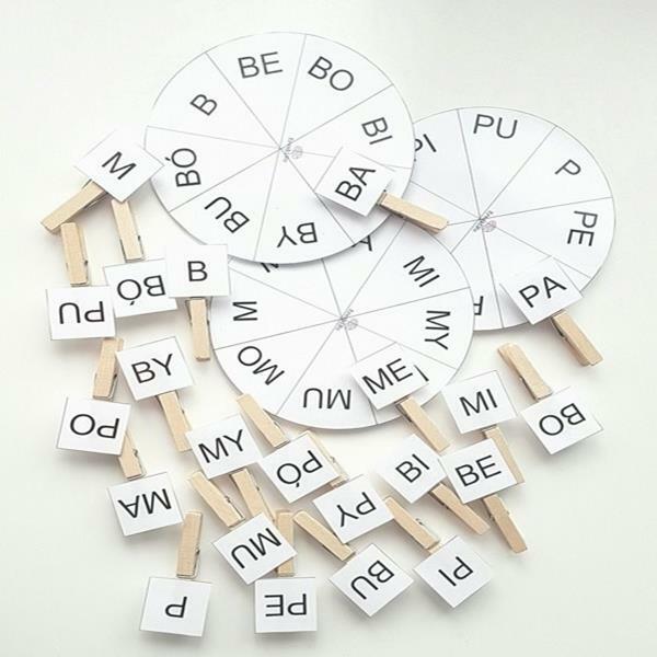 Sylaby prymarne czytanie sylabowe/dopasowanie/ metoda krakow