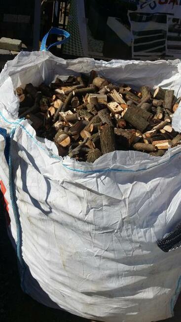 Drewno opałowe ścinki 150 zł worek big bag opał