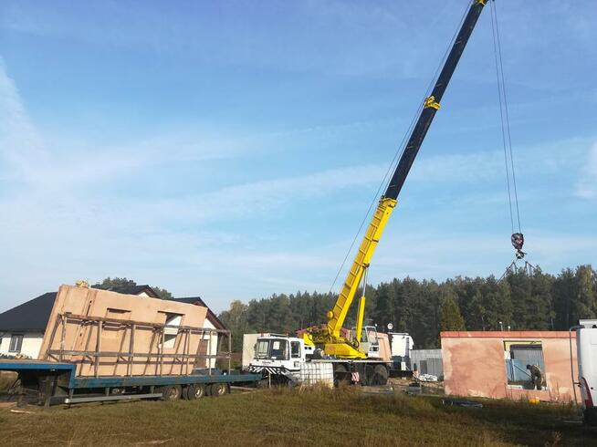 usługi dźwigiem do 110 t.Żuraw, podnośnik koszowy 35 metrów