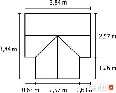 PPawilon ogrodowy oranżeria szklarnia z przedsionkiem Sirius