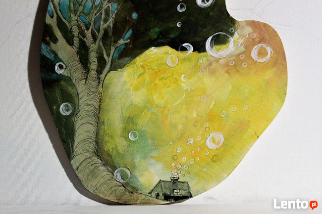 Obraz PRODUKCJA BANIEK na drewnie w kształcie kota