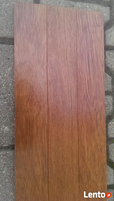Deska lita merbau lakierowana fazowana