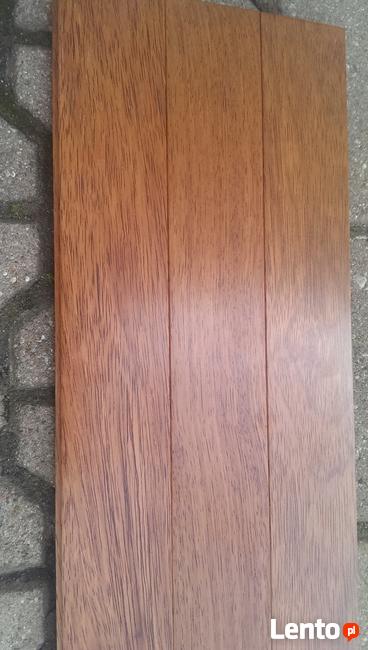 Deska lita merbau lakierowana fazowana