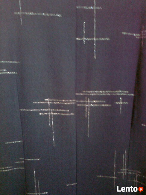 Wieczorowa czarna sukienka ze srebrnym printem sylwester