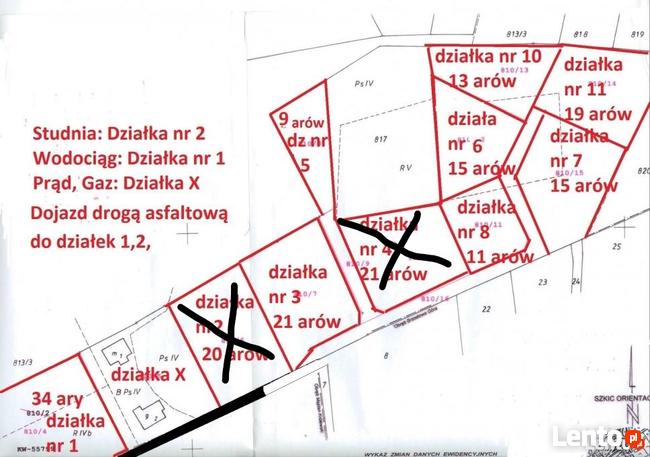 Sprzedam działka budowlane w Nowej Dębie ul Niżańska
