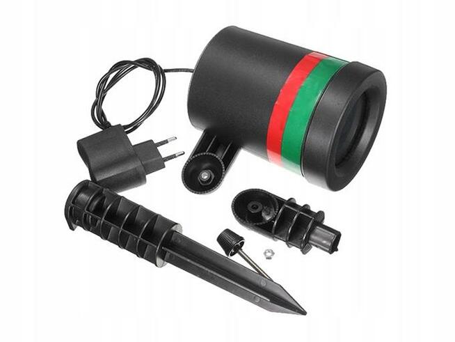 REFLEKTOR PROJEKTOR LASEROWY ILUMINACJE ŚWIĄTECZNE LED.