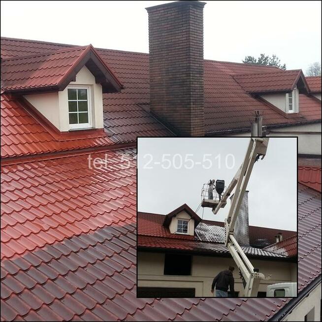 Mycie elewacji, mycie kostki brukowej, mycie dachów