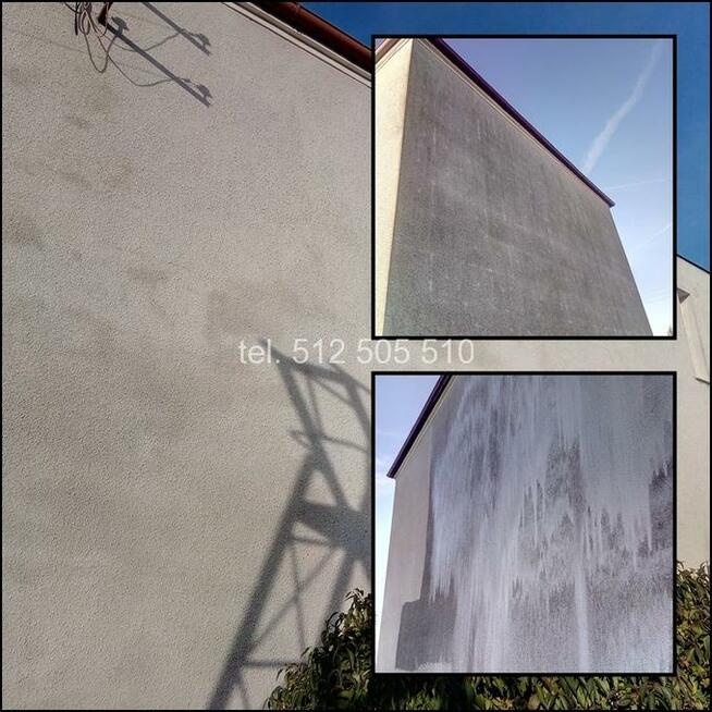 Mycie elewacji, mycie kostki brukowej, mycie dachów