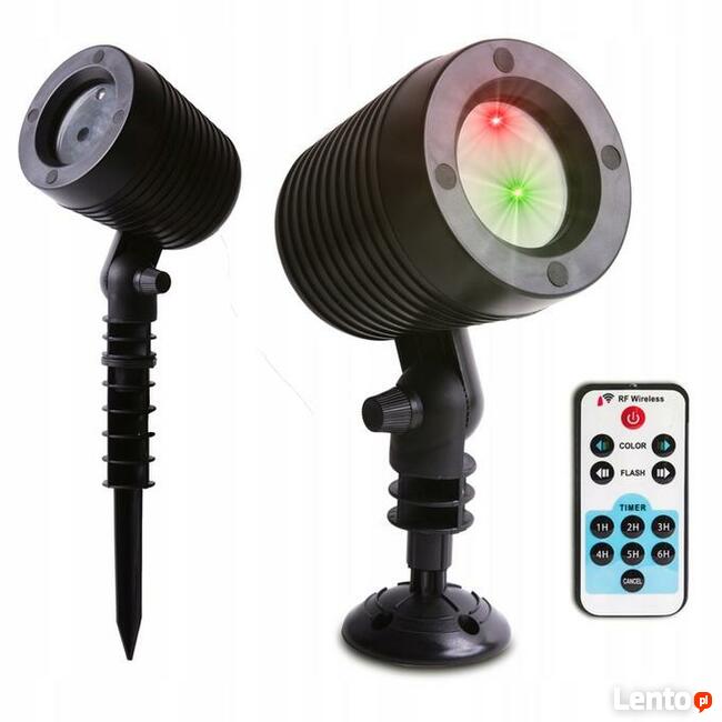 PROJEKTOR LASEROWY.REFLEKTOR Świąteczny.Laser LED.PILOT.Ruch