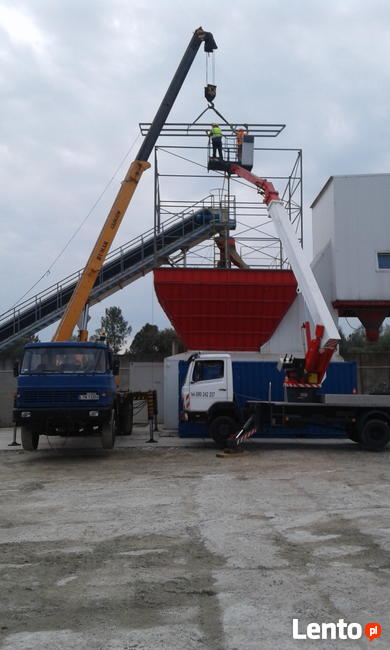 Usługi dźwigowe dźwigi usługi dźwigiem podnośnik koszowy