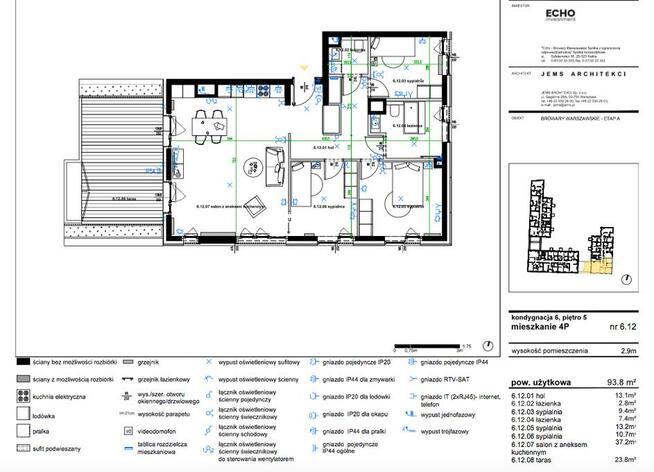 Browary Warszawskie apartament 94 m