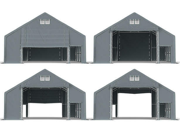 HALA NAMIOTOWA 9x24x3 m namiot magazynowy garażowy 720g/m2