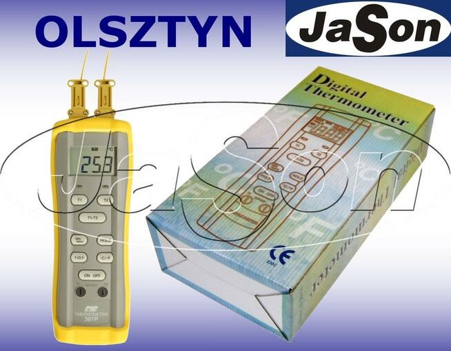 Do klimatyzacji - Termometr precyzyjny 2-kanałowy (2 sondy K